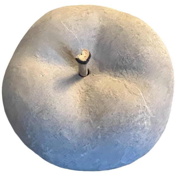 Concrete Apple Metallic Gold Paperweight Bookend Boho Decor 3.5" tall x 4" wide - Picture 5 of 9